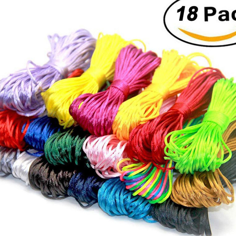 20 M/lot 2,5 mm fir de nailon nod chinezesc cordon de macrame brăţară sfoară împletită DIY ciucuri margele pentru fir Shamballa