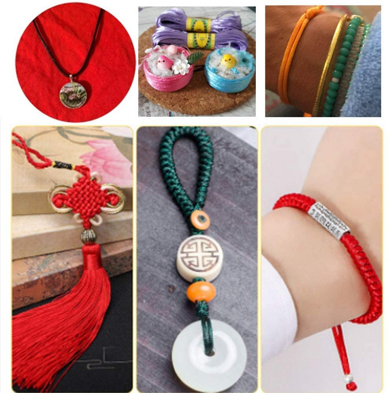 20 M/lot 2,5 mm fir de nailon nod chinezesc cordon de macrame brăţară sfoară împletită DIY ciucuri margele pentru fir Shamballa