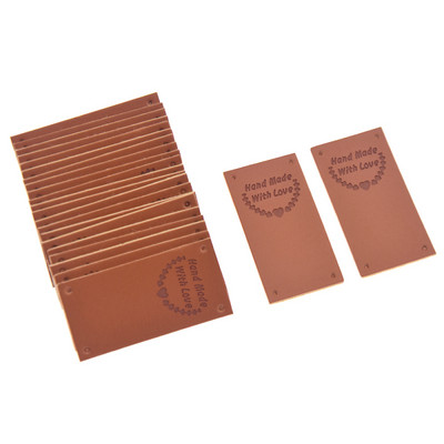 24 ks/lot ručne vyrábané písmená z PU kožené štítky pre DIY šitie, remeslá, tašky, klobúky, oblečenie, materiály, potreby