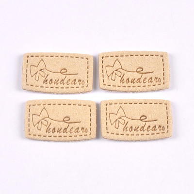 20 kom Mix Color Mašne Reljefne Flanelette Etikete DIY Rukotvorine Rukotvorine Dodaci za šivanje za odjeću Oznake za odjeću c3212