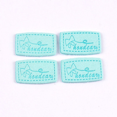 20 kom Mix Color Mašne Reljefne Flanelette Etikete DIY Rukotvorine Rukotvorine Dodaci za šivanje za odjeću Oznake za odjeću c3212