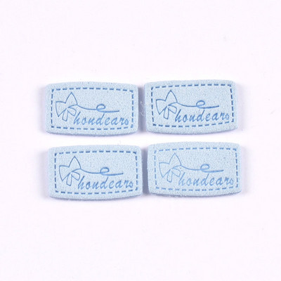 20 kom Mix Color Mašne Reljefne Flanelette Etikete DIY Rukotvorine Rukotvorine Dodaci za šivanje za odjeću Oznake za odjeću c3212