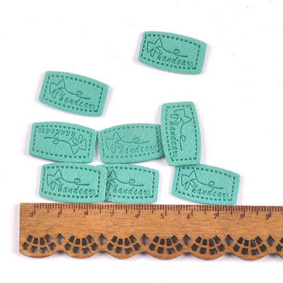 20 kom Mix Color Mašne Reljefne Flanelette Etikete DIY Rukotvorine Rukotvorine Dodaci za šivanje za odjeću Oznake za odjeću c3212