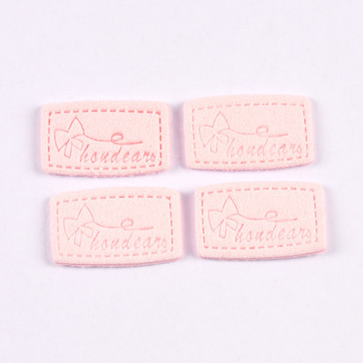 20 kom Mix Color Mašne Reljefne Flanelette Etikete DIY Rukotvorine Rukotvorine Dodaci za šivanje za odjeću Oznake za odjeću c3212