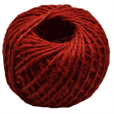 30 M/rullis Dabīga džutas aukla audekls Hesijas auklas stīgu kaņepju virve DIY amatniecības piederumi kāzu ballīšu dāvanu iesaiņojuma dekorēšana