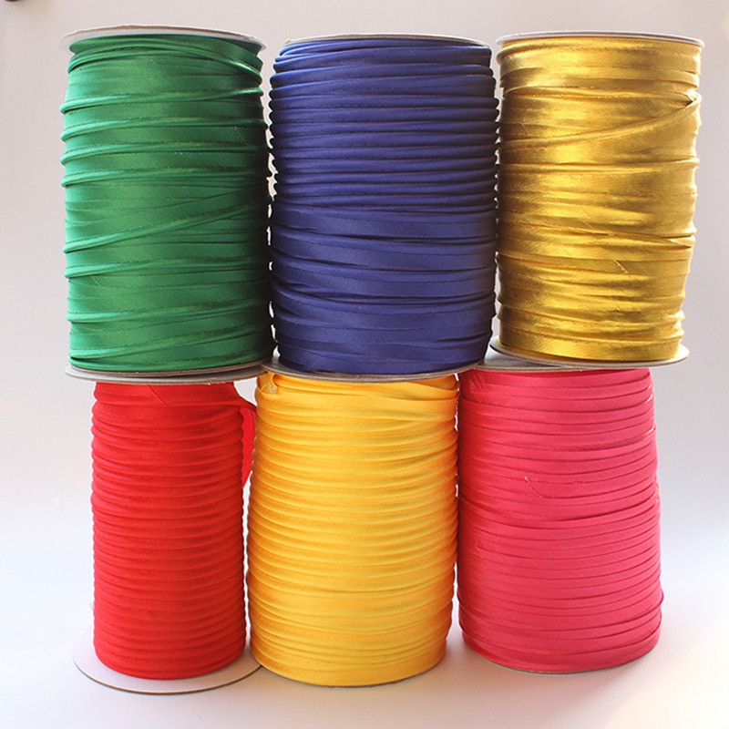 12 mm visokokvalitetna poliesterska satenska traka za šivanje rubova, ručno izrađena za DIY odjeću, kućnu posteljinu