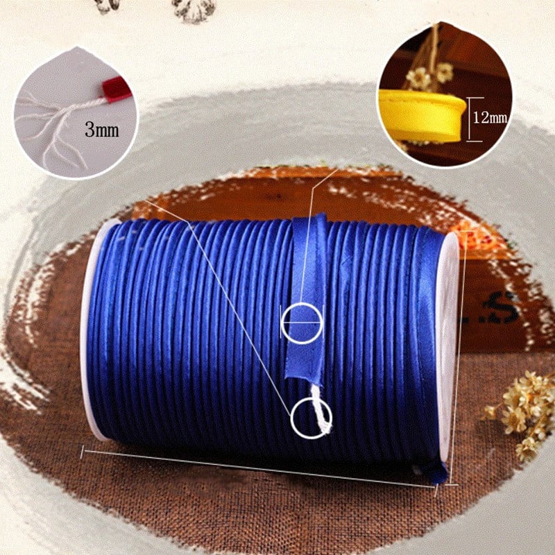 12 mm visokokvalitetna poliesterska satenska traka za šivanje rubova, ručno izrađena za DIY odjeću, kućnu posteljinu