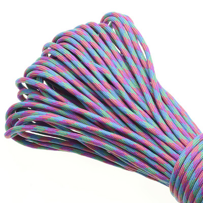 1kom 100FT 550 Paracord uže za padobrane Mil Spec Type III jezgra od 7 niti za penjanje, kampiranje, kopče, narukvica