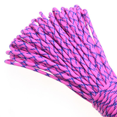 1kom 100FT 550 Paracord uže za padobrane Mil Spec Type III jezgra od 7 niti za penjanje, kampiranje, kopče, narukvica