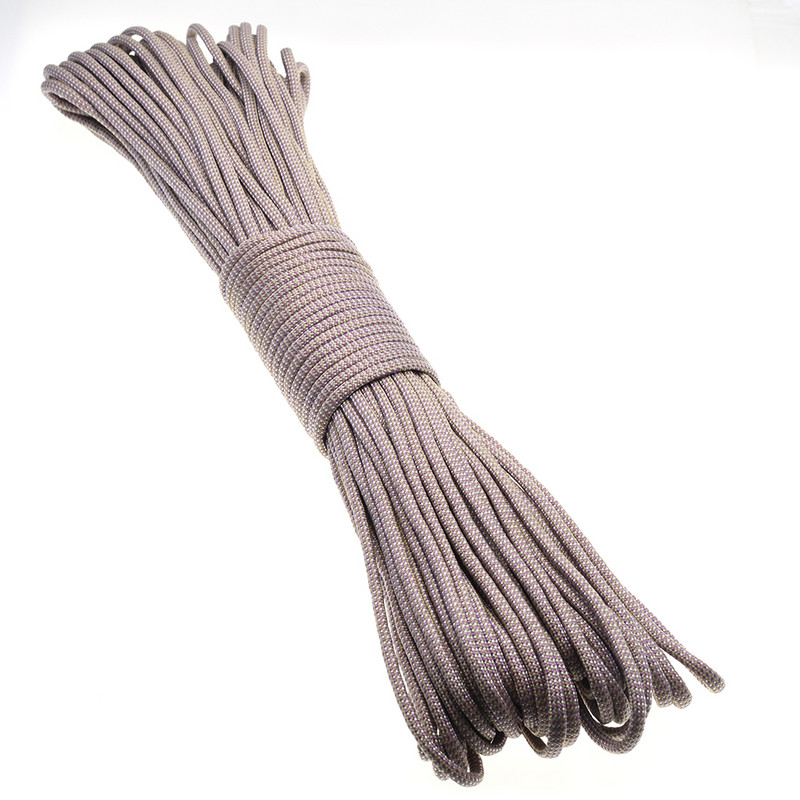 1kom 100FT 550 Paracord uže za padobrane Mil Spec Type III jezgra od 7 niti za penjanje, kampiranje, kopče, narukvica