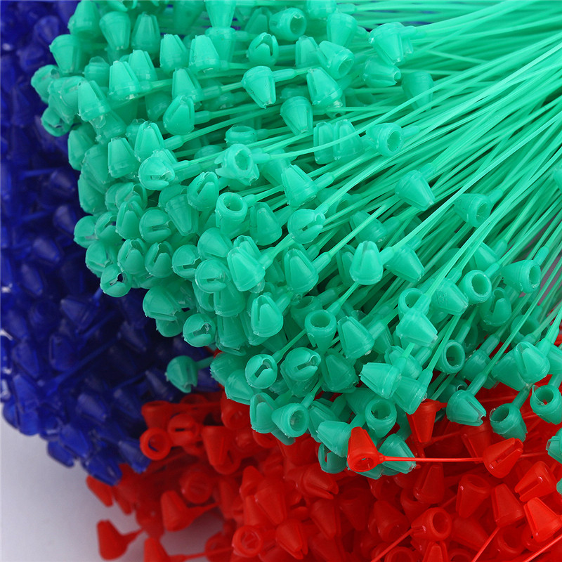 500 komada 5 inča Petlja za privjesak za odjeću Brava za privjesak za privjesak od plastike Sigurnosna uskočna brava Crna Crvena Ljubičasta Zelena Plava Bijela Boja