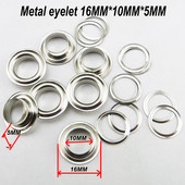 100PCS 16MM*10MM*5MM Metalna srebrna UŠICA Gumb Šivanje Dodaci za odjeću Okrugli gumbi Ručna torbica Kožne ušice MNE-01