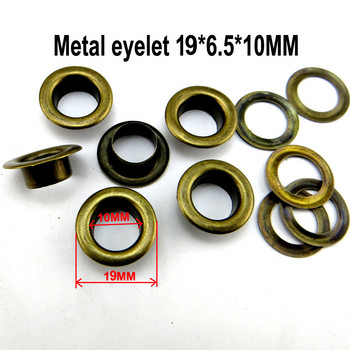 100PCS 16MM*10MM*5MM Μεταλλικό Ασημένιο μάτι Κουμπί ραπτικής Ρούχα Αξεσουάρ Στρογγυλά κουμπιά Τσάντα χειρός Δερμάτινα μάτι MNE-01