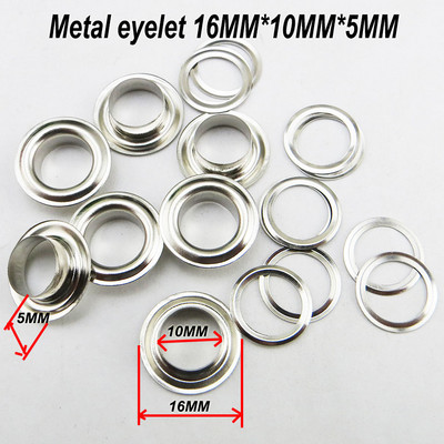 100PCS 16MM*10MM*5MM Metalna srebrna UŠICA Gumb Šivanje Dodaci za odjeću Okrugli gumbi Ručna torbica Kožne ušice MNE-01