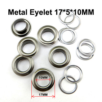 100PCS 16MM*10MM*5MM Metalna srebrna UŠICA Gumb Šivanje Dodaci za odjeću Okrugli gumbi Ručna torbica Kožne ušice MNE-01