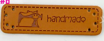 10PCS Engleske ručno izrađene naljepnice za odjeću Oznake od PU kože Ručno izrađene naljepnice DIY jeans torbe Cipele Dodaci za šivanje