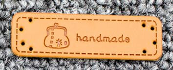 10PCS Engleske ručno izrađene naljepnice za odjeću Oznake od PU kože Ručno izrađene naljepnice DIY jeans torbe Cipele Dodaci za šivanje