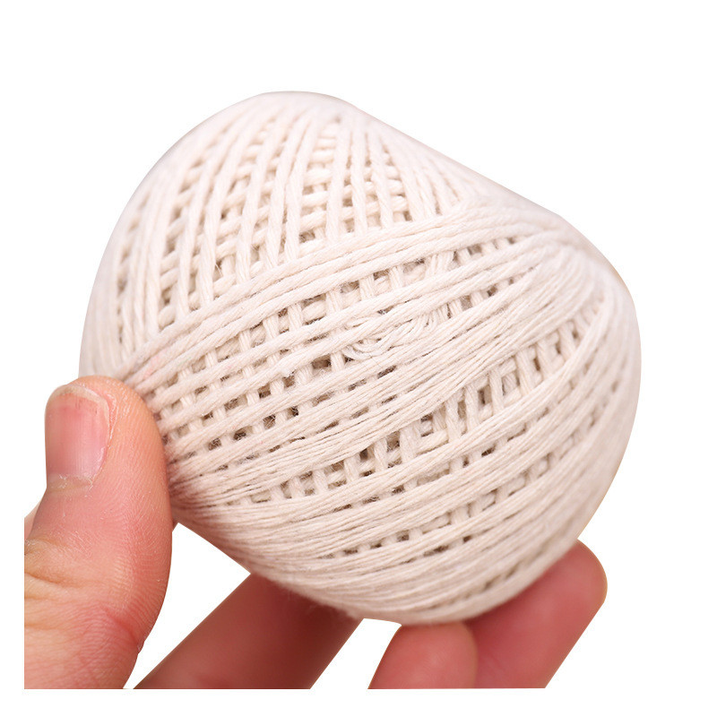 50g 1mm pamučno uže Makrame uže upleteno uže za ručno rađeno prirodno bijelo bež uže DIY kućni dekor Užeti za vjenčane dodatke