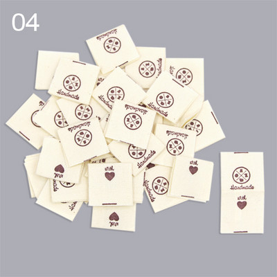 50kom Ručno izrađene etikete Etikete za odjeću Ručno izrađene oznake Pletenje Preklopne oznake DIY Kapa/poklon/torba Dekoracija Dodaci za šivanje 20x38MM