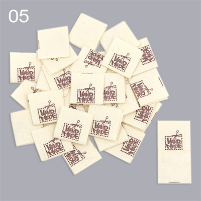 50kom Ručno izrađene etikete Etikete za odjeću Ručno izrađene oznake Pletenje Preklopne oznake DIY Kapa/poklon/torba Dekoracija Dodaci za šivanje 20x38MM