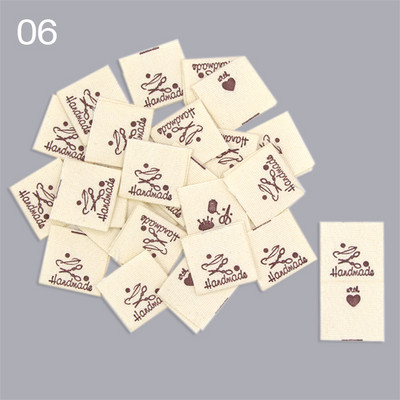 50kom Ručno izrađene etikete Etikete za odjeću Ručno izrađene oznake Pletenje Preklopne oznake DIY Kapa/poklon/torba Dekoracija Dodaci za šivanje 20x38MM