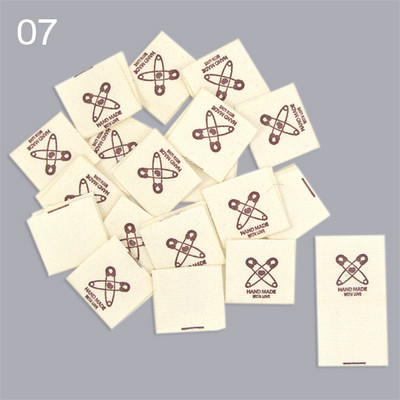 50kom Ručno izrađene etikete Etikete za odjeću Ručno izrađene oznake Pletenje Preklopne oznake DIY Kapa/poklon/torba Dekoracija Dodaci za šivanje 20x38MM