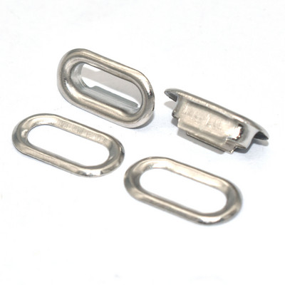 Ovalne srebrne velike ušice i ušice za rublje Zakovice za pranje Koža Popravak za DIY rukotvorine Ostaci odjeće Rezervacije zanatske projekte 50 kompleta