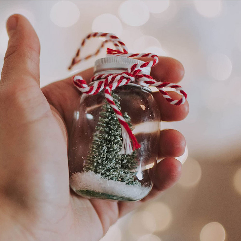 100M/Roll Cotton Bakers Zsineg Zsinór Kötél Kétszínű pamut kézműves zsineg lakástextil ajándékcsomagolás karácsonyi esküvői dekoráció