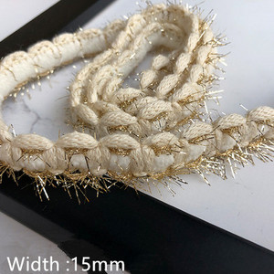 5yard Kis illatos szél szalag arany selyem csipke kézzel készített barkács ruházati kiegészítők szegély haj kiegészítők anyagok