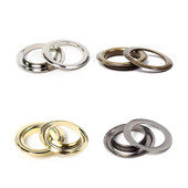 4 kompleta 20/25/30/40 mm mesinganih ušica s podloškom za pranje kože Umetka za popravak Okrugli prsten za oči za cipele, torba, odjeća, kožni remen, šešir