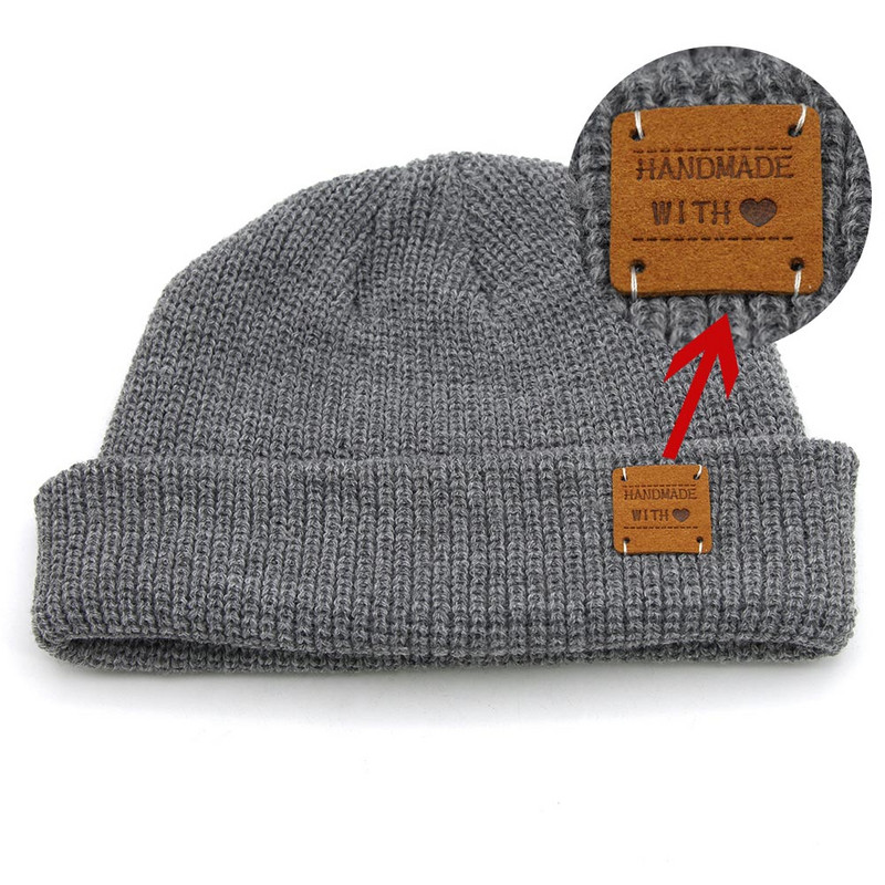 Kézzel készített, szerelemmel címkék címkék kézzel készített címkék ruhákhoz vegyes színű bőr címkék dekoráció ajándékok kalapok ruházati kiegészítők 20 db