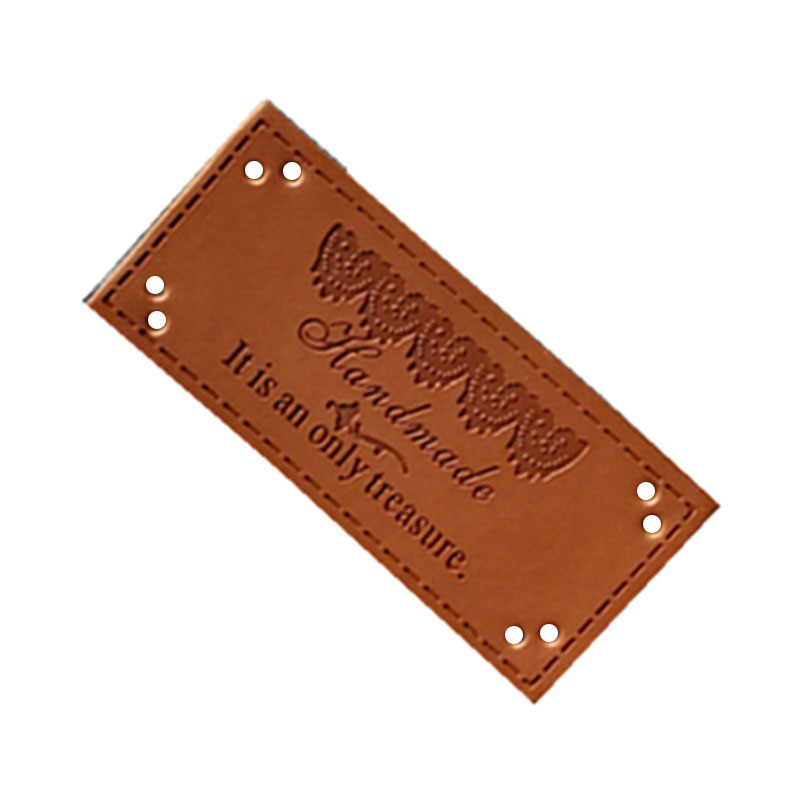 Ručno izrađene s čipkastim bočnim kožnim naljepnicama Slova s blagom Ručni rad Šivane oznake za cipele Marka traperica Kožni dodaci za obrt