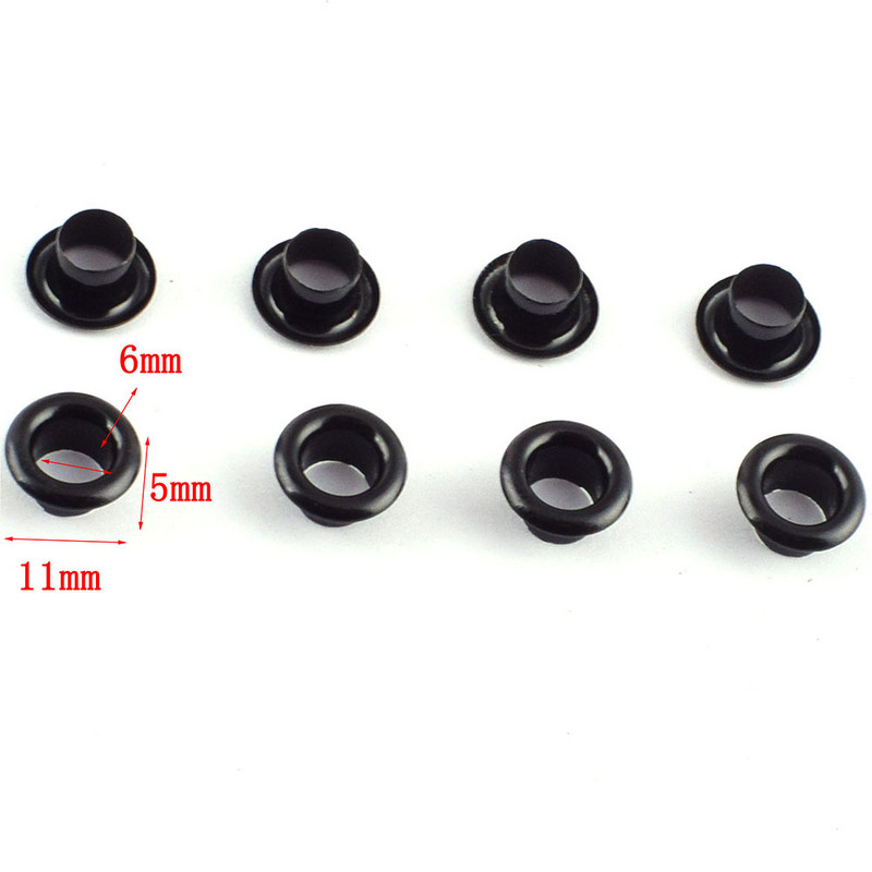 200 komada 11 mm Sićušne ušice Ušice za futrole Ušice ušice s podloškama za cipele, jezgre perlica, oznake za odjeću, kožne rukotvorine