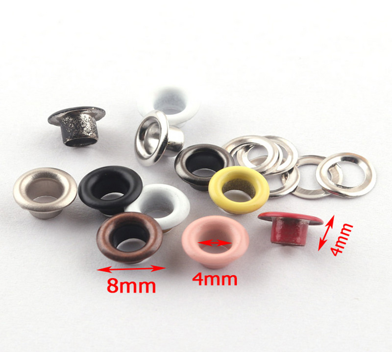 Šarene ušice s podloškom Okrugle male ušice za cipele Šivanje Jezgra od perli Odjeća Kožni okov Izrada platna