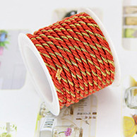 3M / Roll Gold Sidabro šilko dekoravimo laidas „Pasidaryk pats“ amatų reikmenys Drabužių dovanų etiketė Virvė Basteln Rankų darbo drabužių siuvimo medžiagos Touw