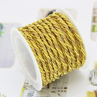 3M / Roll Gold Sidabro šilko dekoravimo laidas „Pasidaryk pats“ amatų reikmenys Drabužių dovanų etiketė Virvė Basteln Rankų darbo drabužių siuvimo medžiagos Touw