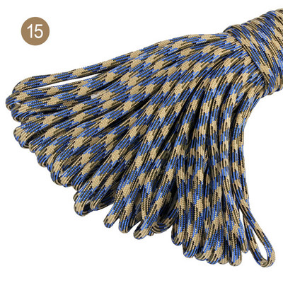 100 stopa u boji 5 mm 7 niti jezgri Paracord for Survival 550 Parachute Cord Uzica Kampiranje Penjanje Kampiranje Uže Planinarenje Odjeća