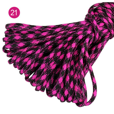 100 stopa u boji 5 mm 7 niti jezgri Paracord for Survival 550 Parachute Cord Uzica Kampiranje Penjanje Kampiranje Uže Planinarenje Odjeća