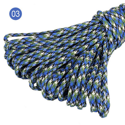 100 stopa u boji 5 mm 7 niti jezgri Paracord for Survival 550 Parachute Cord Uzica Kampiranje Penjanje Kampiranje Uže Planinarenje Odjeća