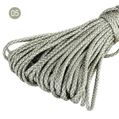 100 stopa u boji 5 mm 7 niti jezgri Paracord for Survival 550 Parachute Cord Uzica Kampiranje Penjanje Kampiranje Uže Planinarenje Odjeća
