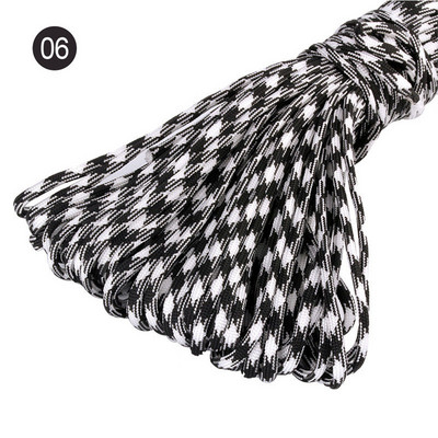 100 stopa u boji 5 mm 7 niti jezgri Paracord for Survival 550 Parachute Cord Uzica Kampiranje Penjanje Kampiranje Uže Planinarenje Odjeća