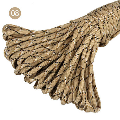 100 stopa u boji 5 mm 7 niti jezgri Paracord for Survival 550 Parachute Cord Uzica Kampiranje Penjanje Kampiranje Uže Planinarenje Odjeća