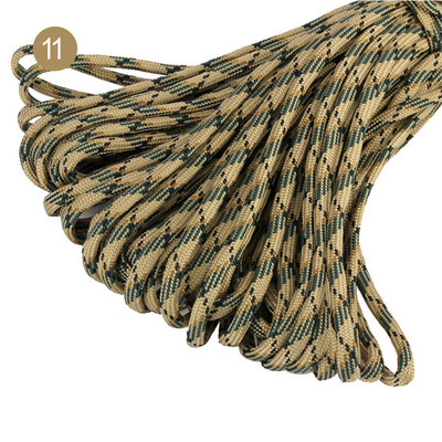 100 stopa u boji 5 mm 7 niti jezgri Paracord for Survival 550 Parachute Cord Uzica Kampiranje Penjanje Kampiranje Uže Planinarenje Odjeća