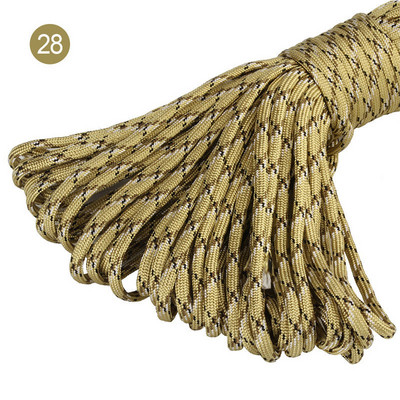 100 stopa u boji 5 mm 7 niti jezgri Paracord for Survival 550 Parachute Cord Uzica Kampiranje Penjanje Kampiranje Uže Planinarenje Odjeća