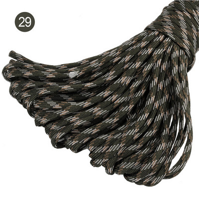 100 stopa u boji 5 mm 7 niti jezgri Paracord for Survival 550 Parachute Cord Uzica Kampiranje Penjanje Kampiranje Uže Planinarenje Odjeća