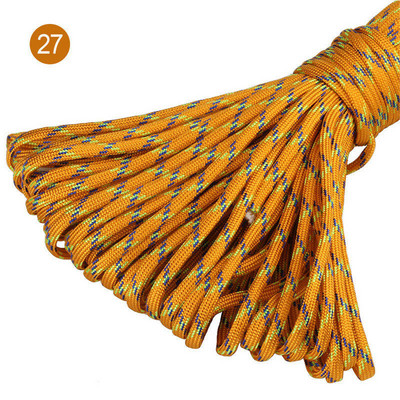 100 stopa u boji 5 mm 7 niti jezgri Paracord for Survival 550 Parachute Cord Uzica Kampiranje Penjanje Kampiranje Uže Planinarenje Odjeća