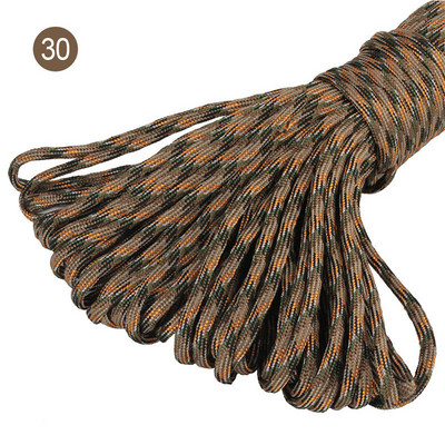 100 stopa u boji 5 mm 7 niti jezgri Paracord for Survival 550 Parachute Cord Uzica Kampiranje Penjanje Kampiranje Uže Planinarenje Odjeća