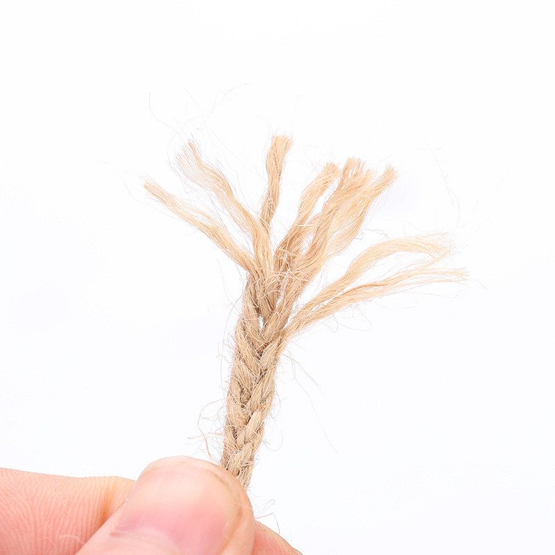 5m x 5mm Prirodni konoplji od konoplje Pletena Hessian vrpca Ručno izrađeni DIY rukotvorini Žice Konop Uže Vintage Rustikalni dodaci za uređenje doma