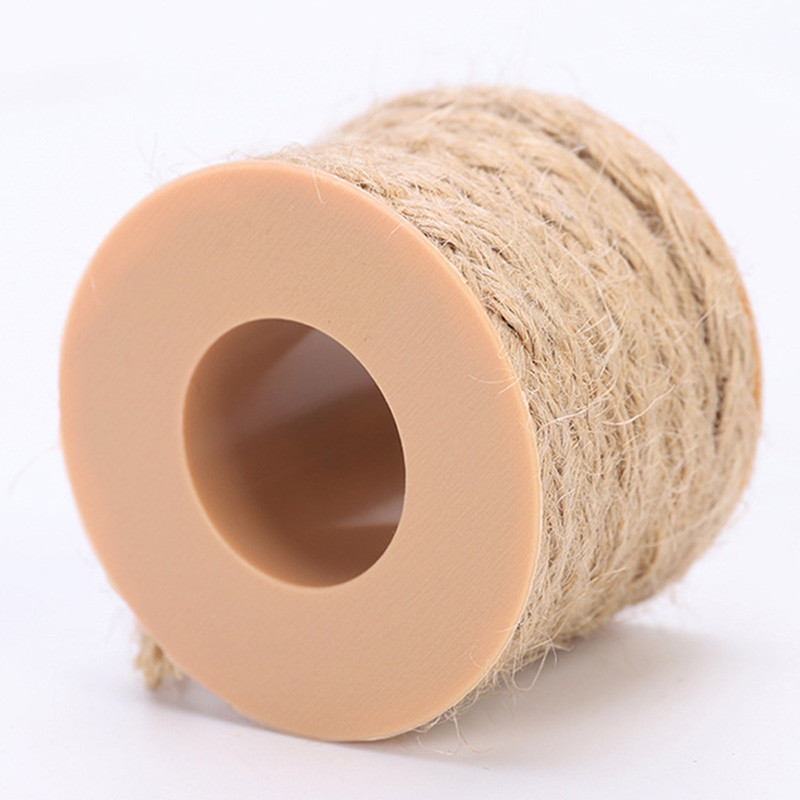 5m x 5mm Prirodni konoplji od konoplje Pletena Hessian vrpca Ručno izrađeni DIY rukotvorini Žice Konop Uže Vintage Rustikalni dodaci za uređenje doma