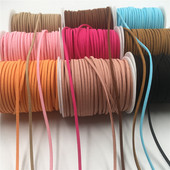 2,6 MM 5 jardi, 33 boje, ravni korejski remen od pletenice od umjetne antilop kože, korejska baršunasta koža za izradu nakita, ručno rađena narukvica